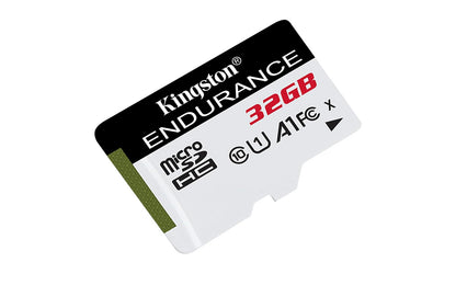 Kingston MicroSDHC Endurance 32GB (Sin Adaptador a SD) Clase 10, UHS-I, U1, A1 Lectura: 95MB/s y Escritura: 30MB/s (SDCE/32GB)
