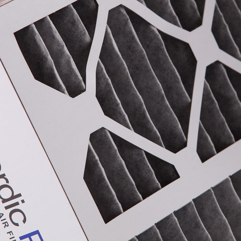 Nordic Pure 20x25x5LXREDPM12C-1 Lennox X6673_X6675 Replacement MERV 12 Pleated Plus Carbon Filter