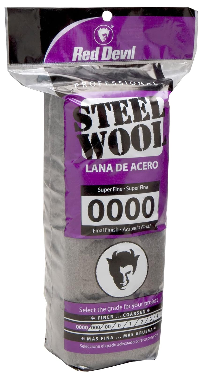 Red Devil Lana de Acero Súper Fino Paquete de 16 - 96 Pads - 0000 Super Fine