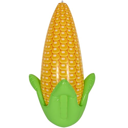 Beistle - Mazorca de maíz inflable de plástico de 24 x 13 pulgadas para decoración temática de granja, cosecha de otoño, decoración y suministros