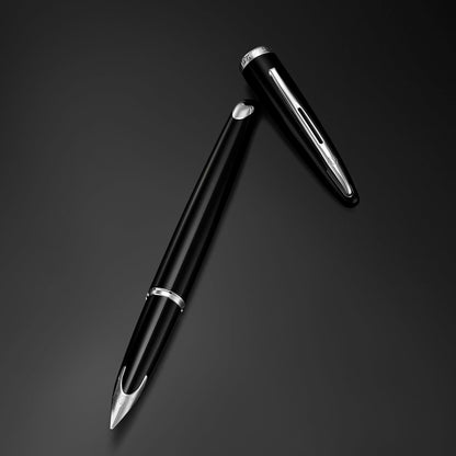 Waterman Carène Pluma Estilográfica, Negro (Black Sea), Punta Fina