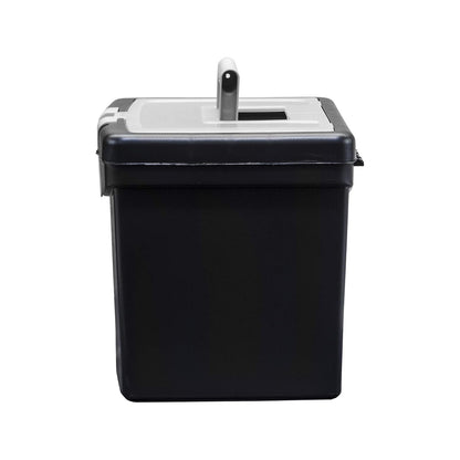 Storex 61504F01C - Caja de almacenamiento translúcida, color negro