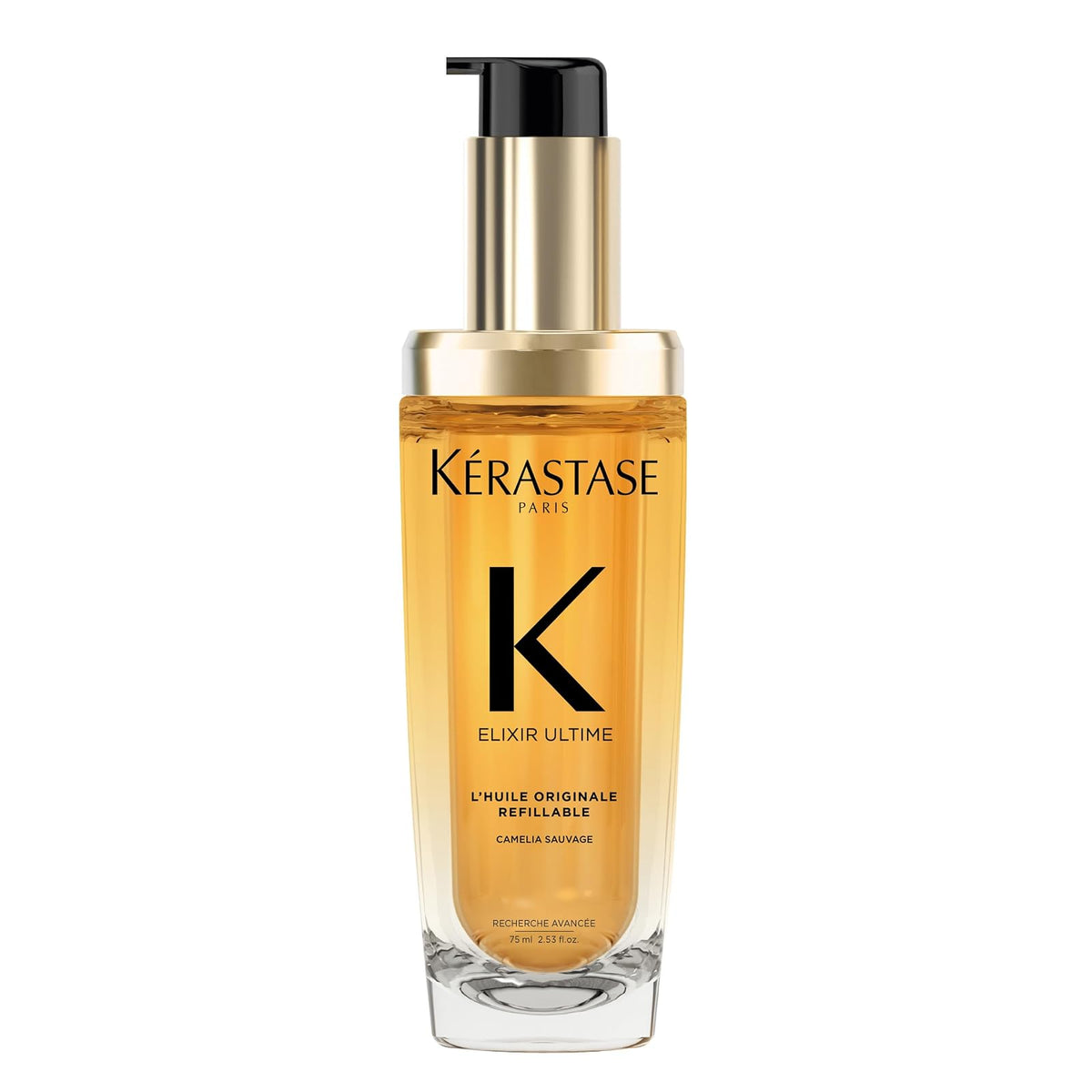 Kérastase Elixir Ultime L'Huile Aceite Capilar Hidratante, Tamaño de Viaje, 30 ml - Recargable - 75 ml