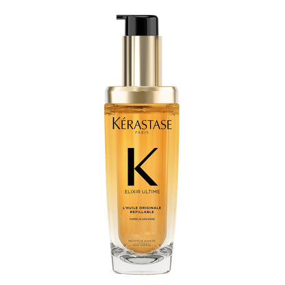 Kérastase Elixir Ultime L'Huile Aceite Capilar Hidratante, Tamaño de Viaje, 30 ml - Recargable - 75 ml