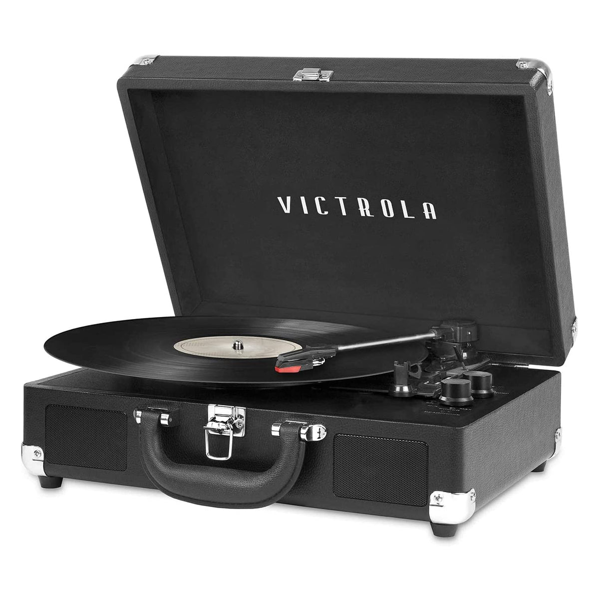 Victrola Journey Tocadiscos de Maleta Bluetooth, 3 Velocidades - Black