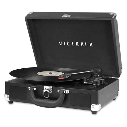 Victrola Journey Tocadiscos de Maleta Bluetooth, 3 Velocidades - Black
