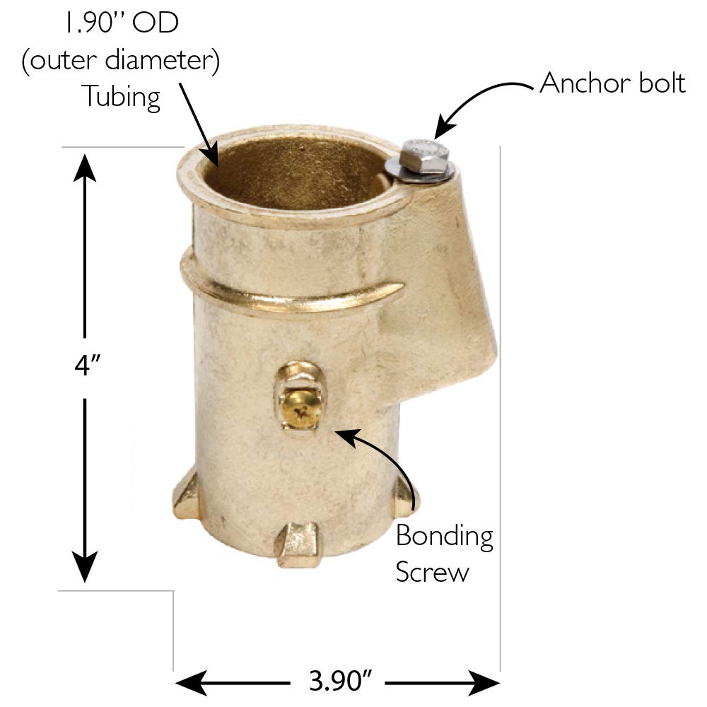 S.R. Smith AS-100B 4-Inch Anchor for 1.90-Inch Outer Diameter Tubing, Bronze