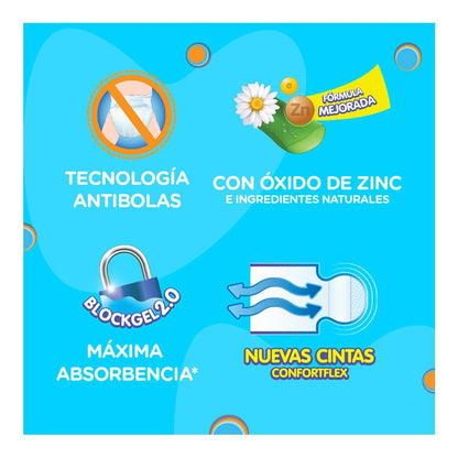 Kleenbebé Comodisec Pañal Para Bebé, Tamaño Extra-jumbo, Unisex, Paquete Con 80 Pañales Desechables