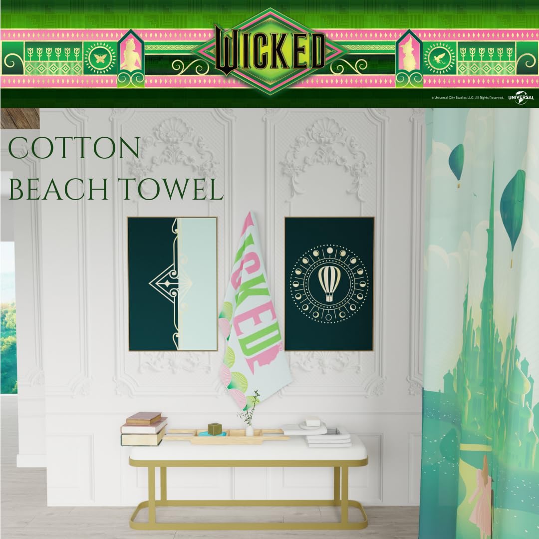 Franco Collectibles Wicked - Toalla de baño de algodón súper Suave, 60 x 30 Pulgadas, (Producto Oficial de Pokémon)
