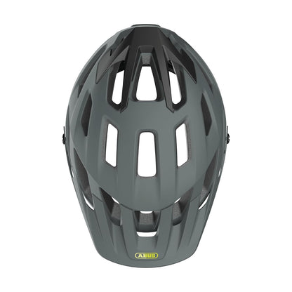 ABUS Casco MTB Moventor 2.0 - Casco Confortable para Bicicleta Todo Terreno - Casco All-Mountain - para Hombre y Mujer - Gris Mate, M