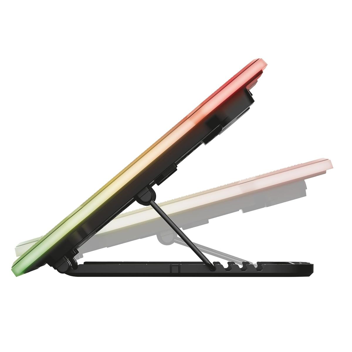 Trust Gaming GXTrust 1126 Aura Base de Refrigeración para Laptop Gamer de hasta 17.3” – Ventilador de 7.8", Modo Silencioso, Ángulos Ajustables, Iluminación Multicolor