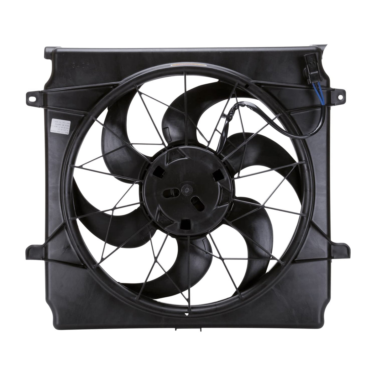 TYC 621140 Jeep Liberty Repuesto Radiador/Condensador Conjunto de Ventilador de Refrigeración (3 Pines), Negro