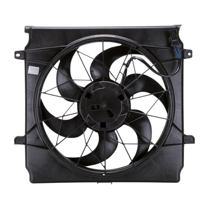 TYC 621140 Jeep Liberty Repuesto Radiador/Condensador Conjunto de Ventilador de Refrigeración (3 Pines), Negro