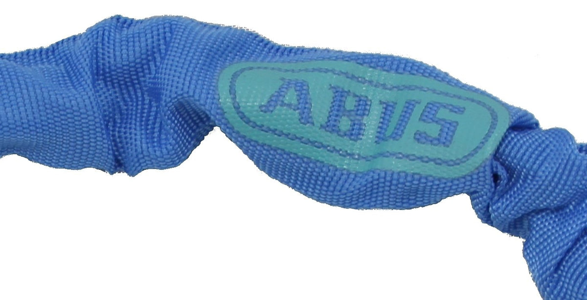 ABUS Cerradura de cadena Tresor 1385/75 Neon - cerradura de combinación de acero templado - cadena cuadrada de 6 mm de grosor - nivel de seguridad 6-75 cm - azul