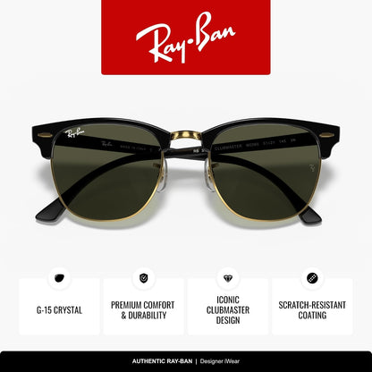 Ray-Ban Lentes oscuros rectangulares clásicas unisex, Sunglasses, Azul Rojo degradado espejado, 100% UV Protection