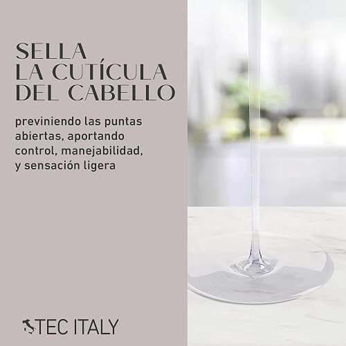 TEC ITALY Silk System Shine Sérum Control Frizz Protección Calor 60 ml | Suaviza, controla frizz y protege del calor. Con aceite de jojoba. Acabado sedoso, brillante y manejable.