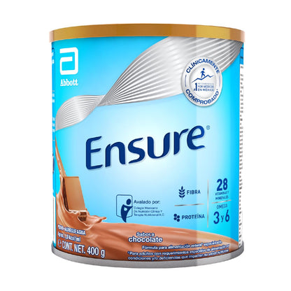 Ensure Clásico Fórmula Nutricional en Polvo para Adultos, 400 g - Chocolate