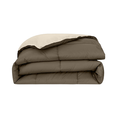 Amrapur Overseas 2dwncmfg Plumón de Ganso Alternativa Microfibra Acolchado Reversible Colcha