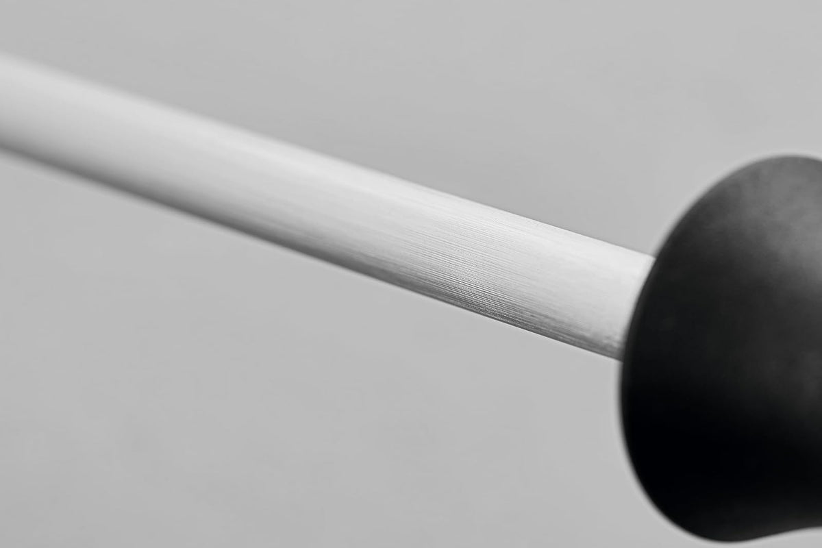 Wüsthof Afilador de Cuchillos Negro 22.86cm | Barra de acero inoxidable, 9 pulgadas, forjado de precisión