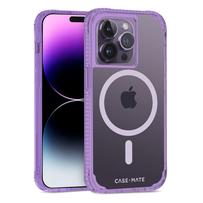 Case-Mate Apple iPhone 14 Pro MAX MagSafe - Funda rígida Transparente Plus - La La Lavanda