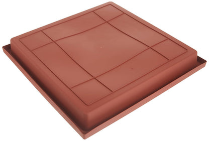 The HC Companies - Platillo Cuadrado para Plantas - Bandejas de plástico duraderas para Plantas, Elegante Bandeja Cuadrada para Drenaje de Agua, platillo Resistente a los Rayos UV para Uso en