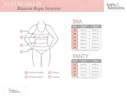 Tops & Bottoms Basico Sujetador Mujer