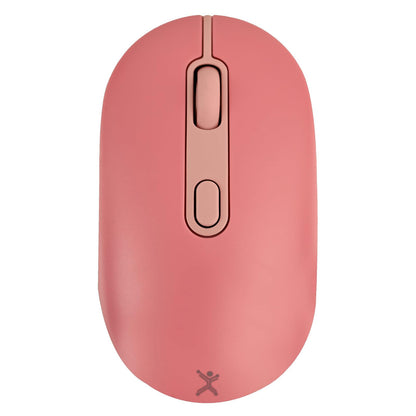 PerfectChoice Mouse Recargable Inalámbrico, Clic Silencioso - Rosa