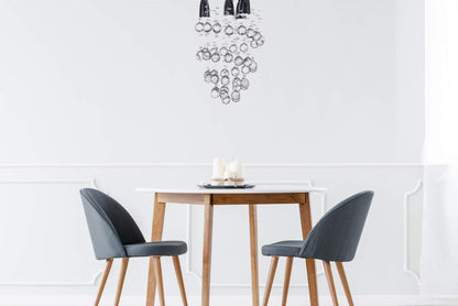 Gamalux Candil Colgante Williams Krystal Cascada de 4 Luces 00976/4, iluminación Perfecta y estética sofisticada con Cristal Cortado HQ para ambientes acogedores