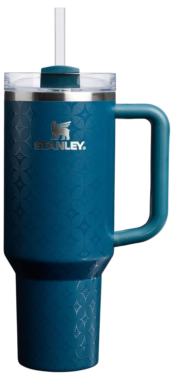 Stanley Vaso con Asa y Popote, 40 oz, Tapa FlowState, Azul - 1,134 g - Estrella Ponderosa