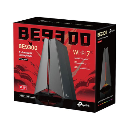 Tp-link Router Archer Ge550 Wi?fi 7 Gaming Tri?band Be9300 - Wi-fi 7 Tribanda hasta 9220 Mbps, Wan 5 Gbps + Lan 5 Aceleraci?n para Juegos, Rgb Cobertura Ultraestable