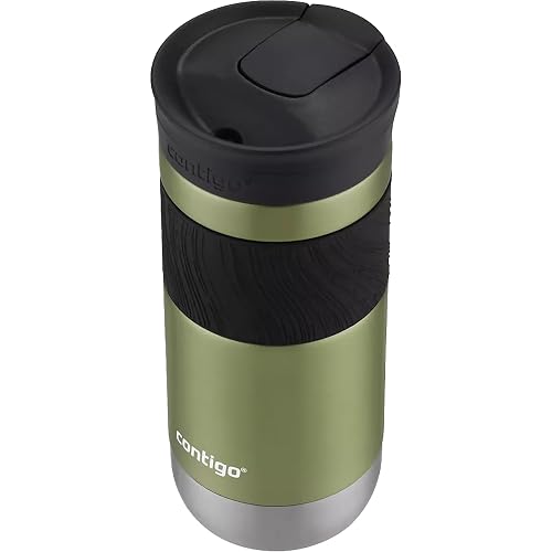 Contigo SNAPSEAL Insulated Stainless Steel Travel Mug, 16oz., Licorice