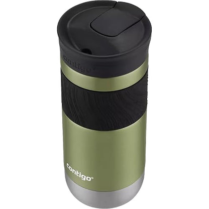 Contigo SNAPSEAL Insulated Stainless Steel Travel Mug, 16oz., Licorice