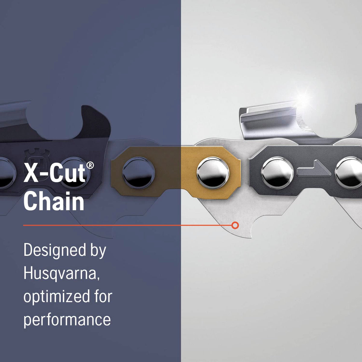 Husqvarna X-Cut S83G Cadena semicincel de 24 pulgadas, paso de 3/8 pulgadas, calibre .050