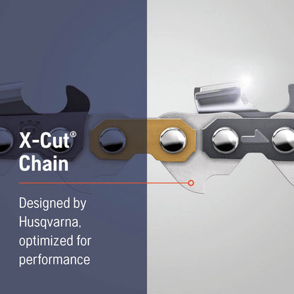 Husqvarna X-Cut S83G Cadena semicincel de 24 pulgadas, paso de 3/8 pulgadas, calibre .050