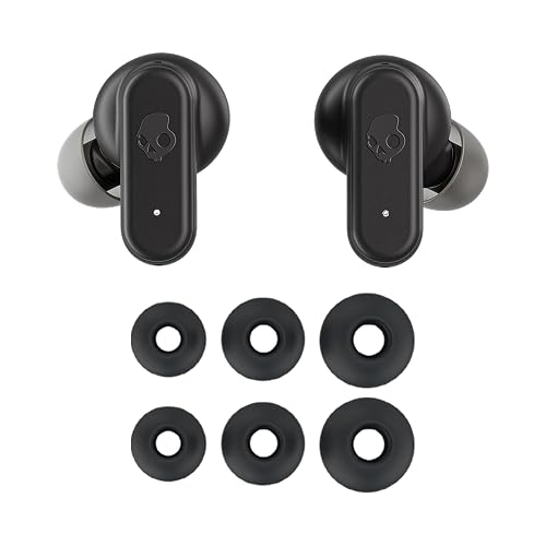 Skullcandy Dime 3 Auriculares In-Ear Inalámbricos, 20 h de Autonomía, Micrófono, Compatibles con iPhone Android y Dispositivos Bluetooth, Blanco