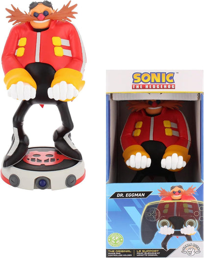 Exquisito Juego: Sonic The Hedgehog: Dr. Eggman - Driver Original y Soporte para teléfono, Soporte de Dispositivo Coleccionable, Figura Oficial