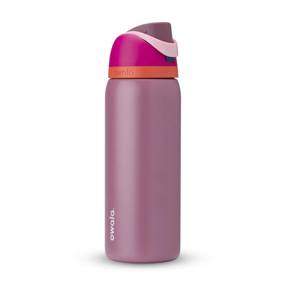 Owala FreeSip Botella de Acero Inoxidable 32 oz, Rojo Negro Cereza - 946.3 ml - Joya de corona.