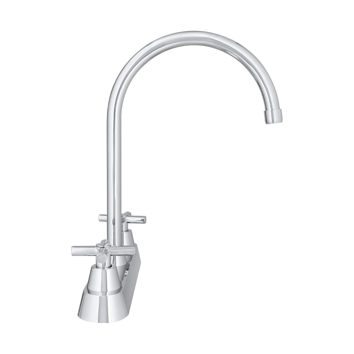 Urrea Mezcladora de 8" con Manerales de Cruceta, Acabado Cromo, 318MC