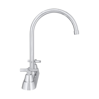 Urrea Mezcladora de 8" con Manerales de Cruceta, Acabado Cromo, 318MC