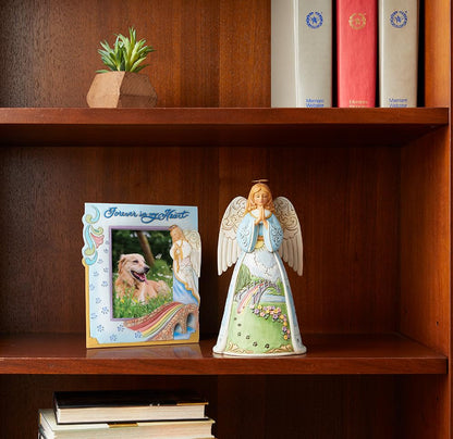 Enesco Jim Shore Heartwood Creek - Figura de ángel de Duelo para Mascotas, 9.75 Pulgadas, Multicolor