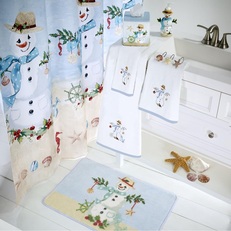 Avanti Linens Coastal Snowman Lotion Pump, Multicolor