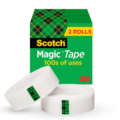 Scotch Magic Tape, 3/4 x 1000 Inches, 2 Boxes/Pack (810K2)