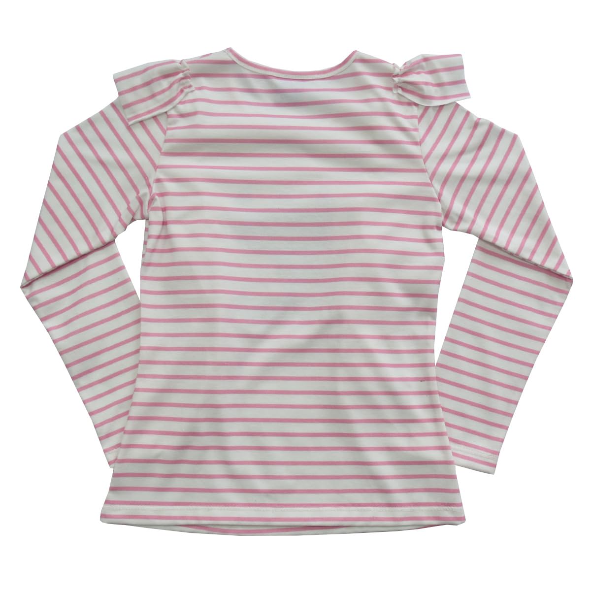 Disney Blusa Manga Larga Stitch Rosa con Olanes para niña