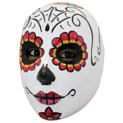 Ghoulish Productions Máscara de Catrina Mexicana Colorida, Máscaras de Catrinas Ideales para Día de Muertos y Halloween