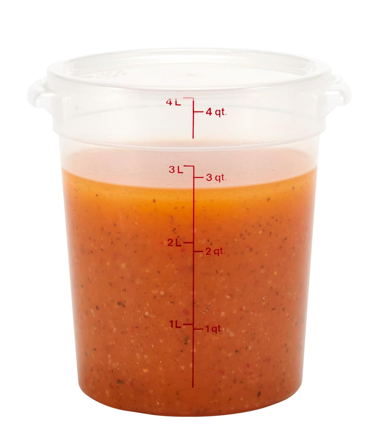 Cambro Recipientes de almacenamiento de alimentos con tapas (sin BPA), contenedor de almacenamiento de alimentos de 4 cuartos (2 unidades)