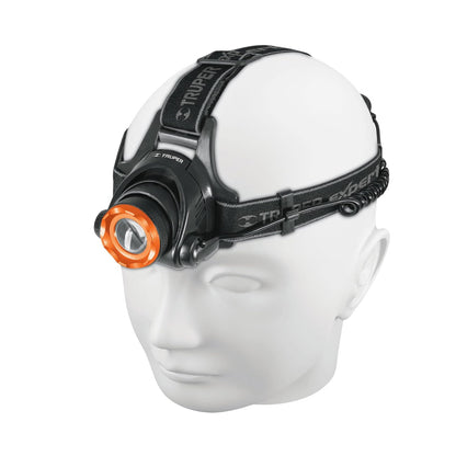 TRUPER LI-CA-800X, Linterna para cabeza, 4 pilas AA, 800 lúmenes, 1 LED, Expert