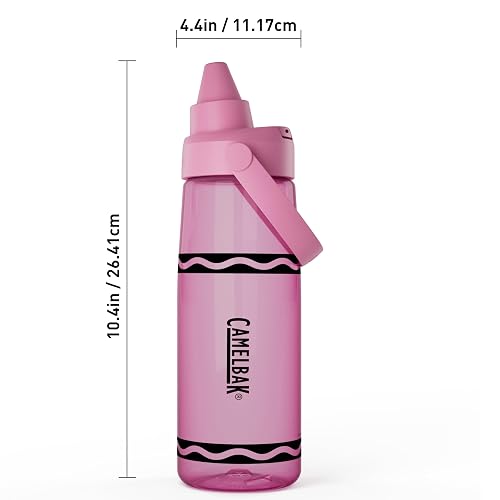 CamelBak Crayola Chug Tritan Renew Botella de agua de flamenco rosa, 25 onzas