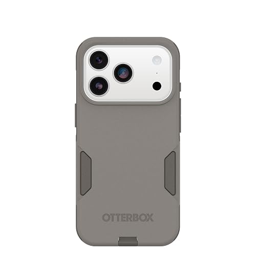 OtterBox - Funda para iPhone 17 Pro Commuter Series - Gris Comfort - Funda Delgada y Protectora para iPhone