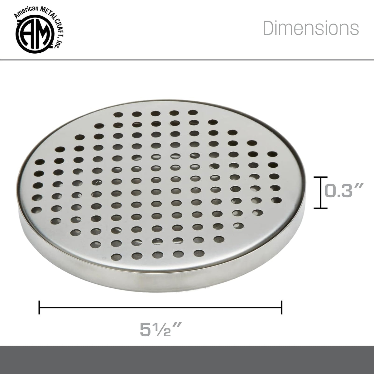 American Metalcraft DT3 - Bandeja de Goteo (Acero Inoxidable)