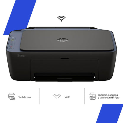 HP Impresora Multifuncional DeskJet Ink Advantage 2975, Todo-en-Uno, Color, WiFi, Imprime App, Impresión, Copia, Escaneado (AJ4Y5A) - Nuevo Modelo